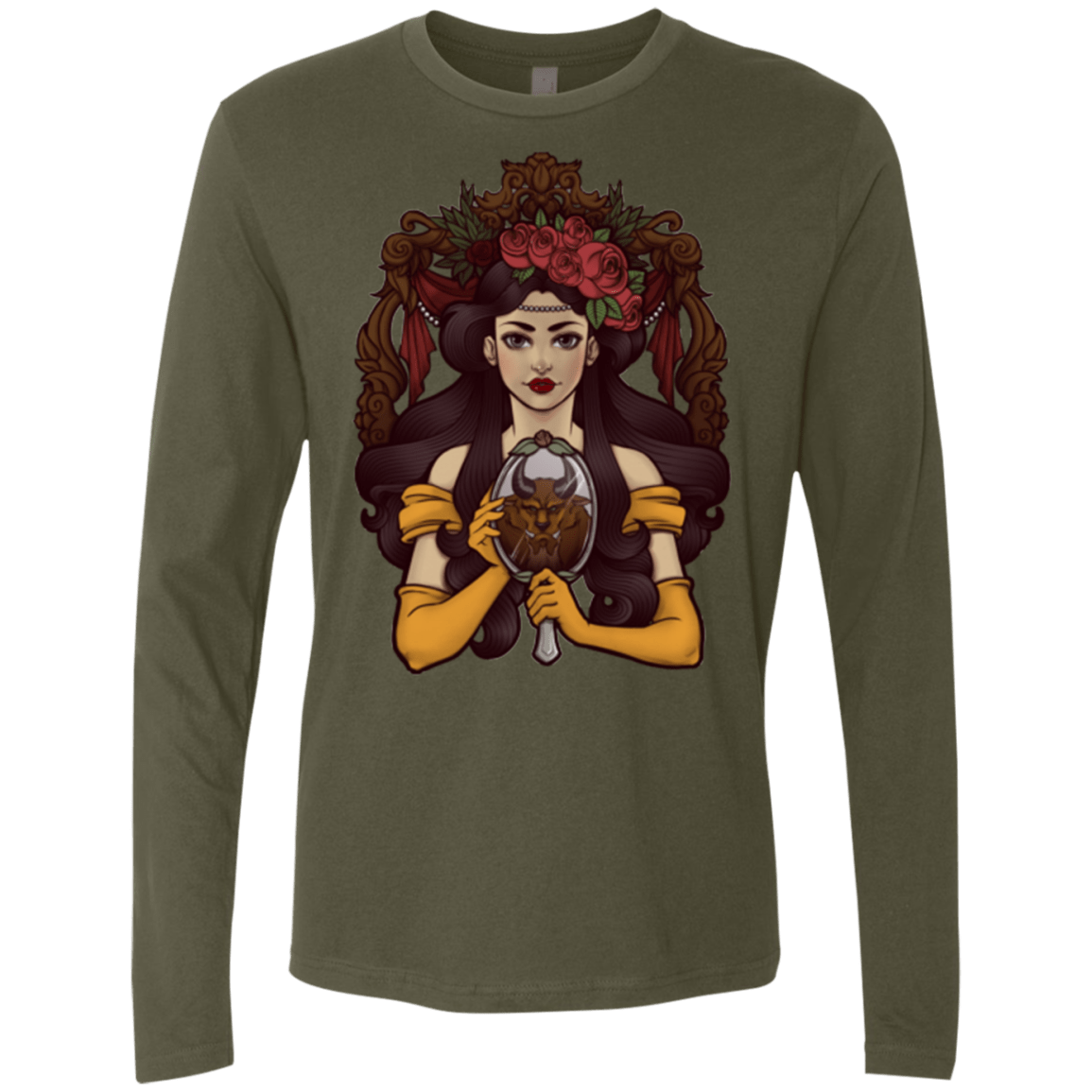 T-Shirts Military Green / Small La Bete Men's Premium Long Sleeve