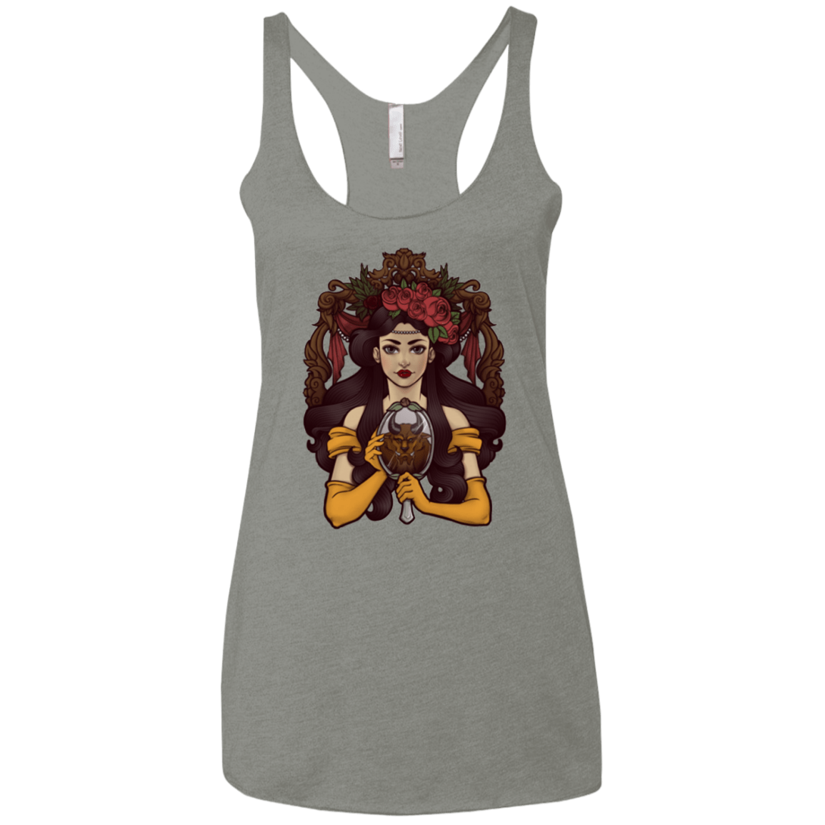 T-Shirts Venetian Grey / X-Small La Bete Women's Triblend Racerback Tank