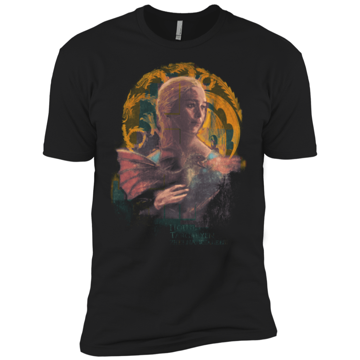 T-Shirts Black / X-Small la Dame Au Dragon Men's Premium T-Shirt