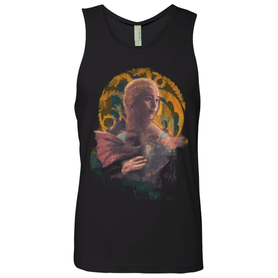 T-Shirts Black / Small la Dame Au Dragon Men's Premium Tank Top