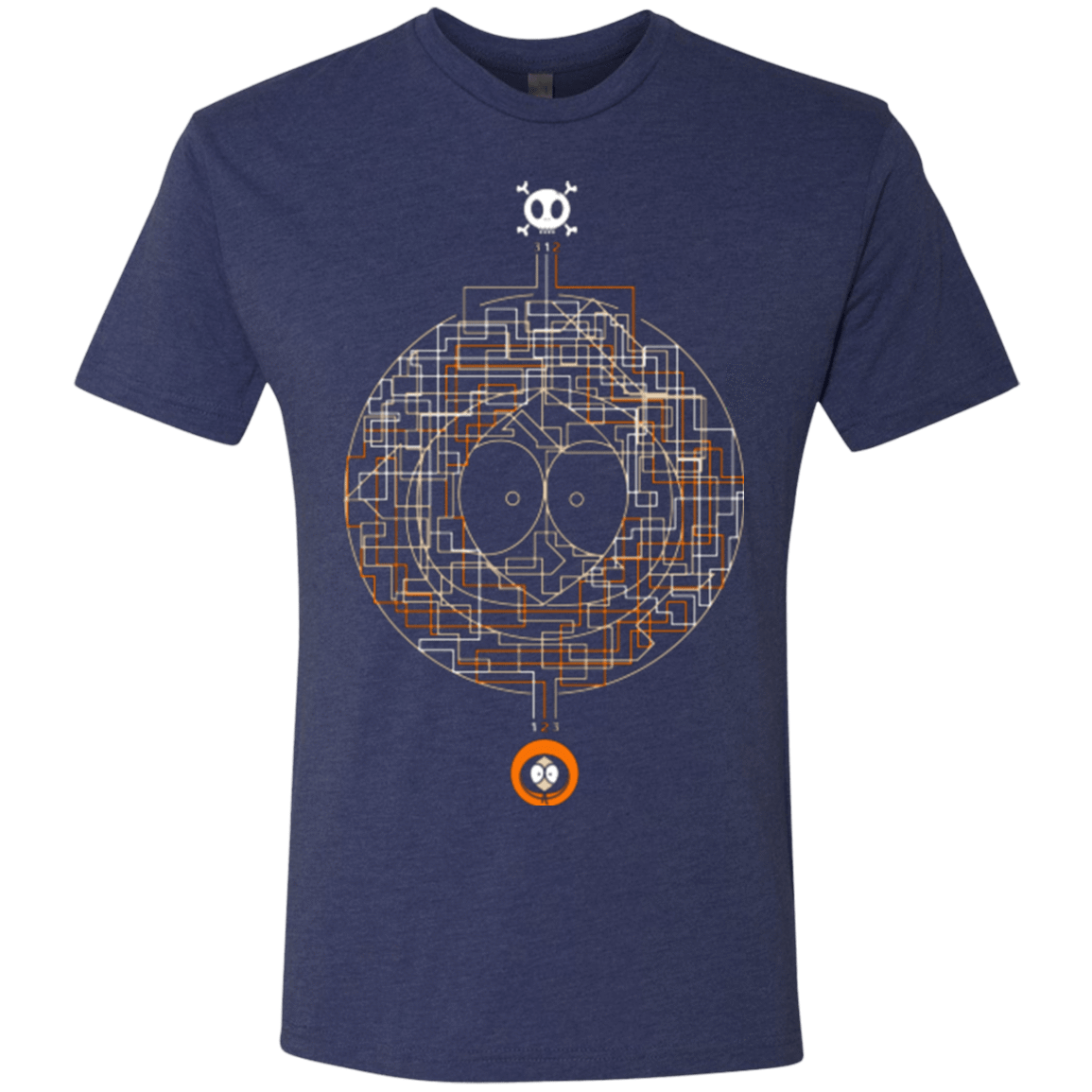 T-Shirts Vintage Navy / Small LABYRINTH OF DEATH Men's Triblend T-Shirt