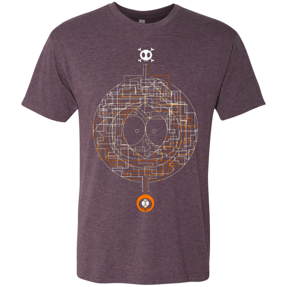 T-Shirts Vintage Purple / Small LABYRINTH OF DEATH Men's Triblend T-Shirt