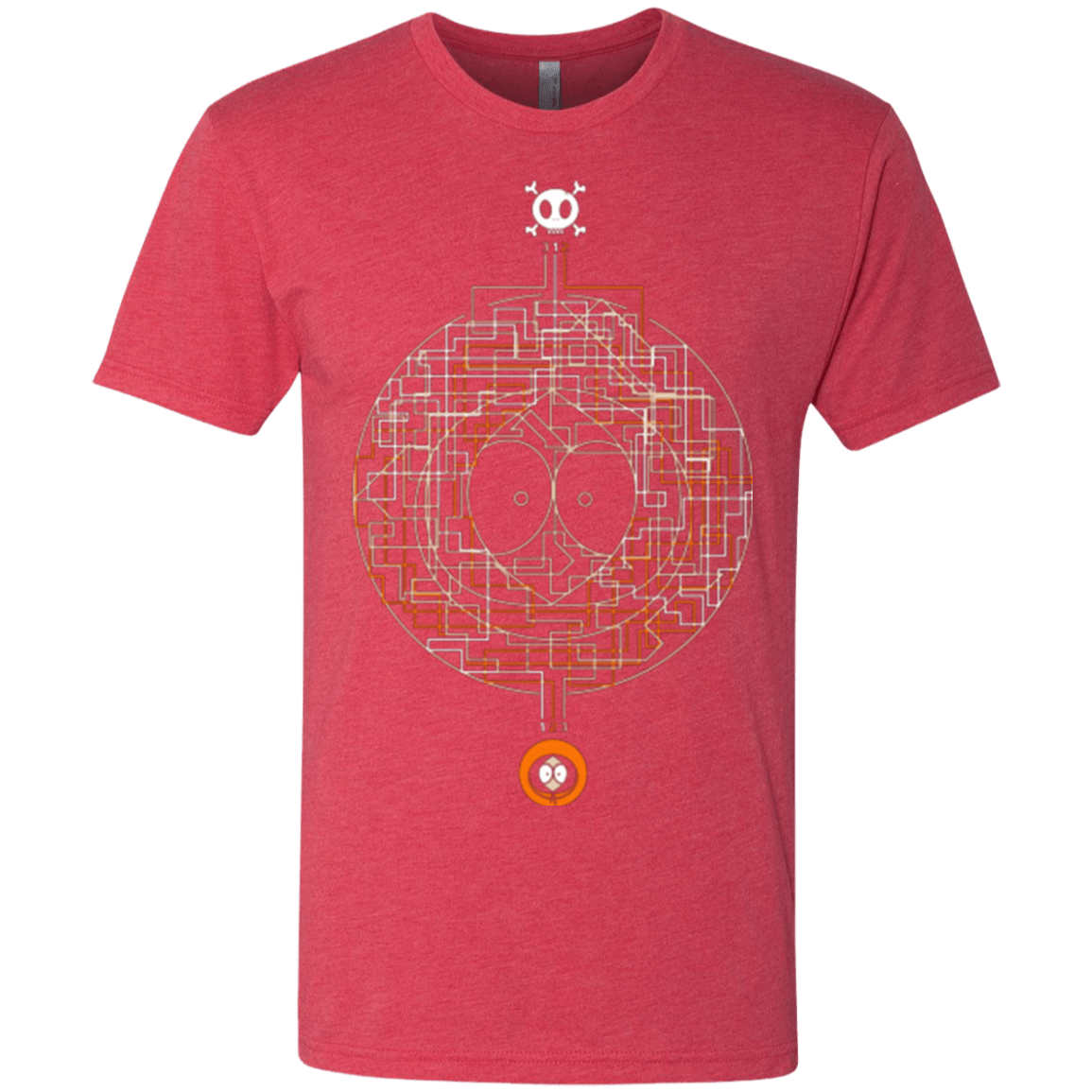 T-Shirts Vintage Red / Small LABYRINTH OF DEATH Men's Triblend T-Shirt