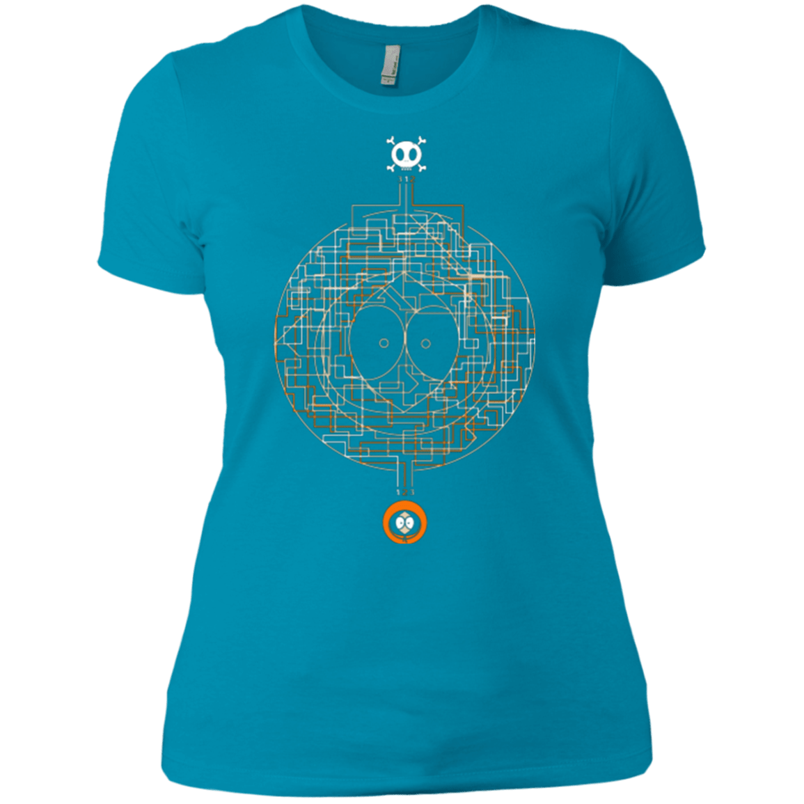 T-Shirts Turquoise / X-Small LABYRINTH OF DEATH Women's Premium T-Shirt