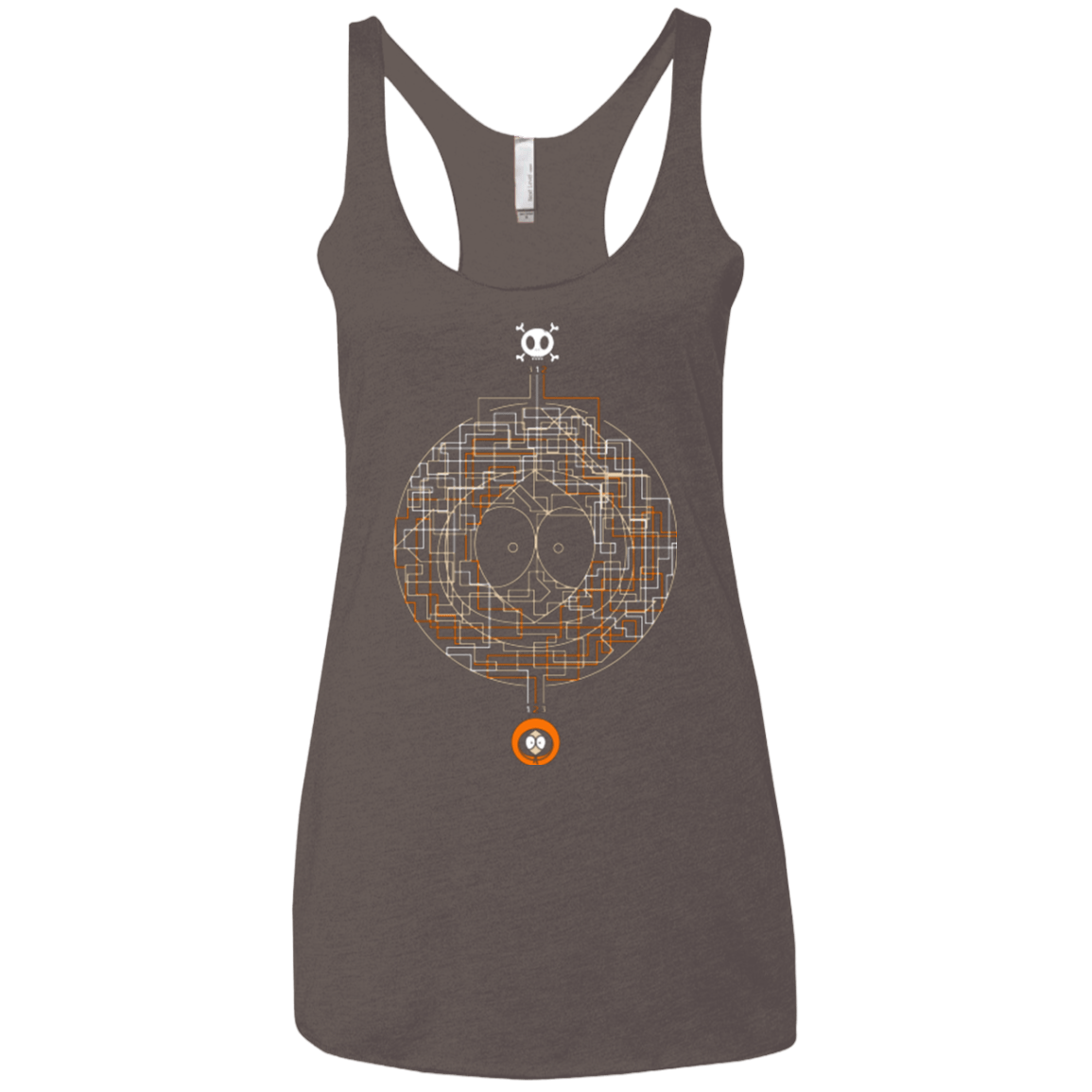 T-Shirts Macchiato / X-Small LABYRINTH OF DEATH Women's Triblend Racerback Tank
