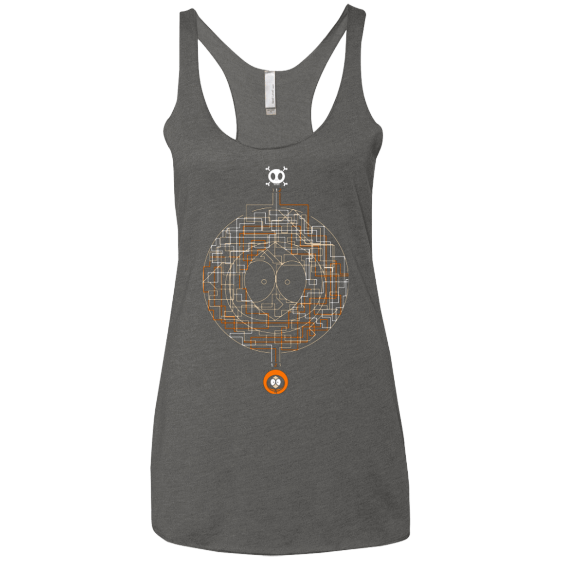 T-Shirts Premium Heather / X-Small LABYRINTH OF DEATH Women's Triblend Racerback Tank