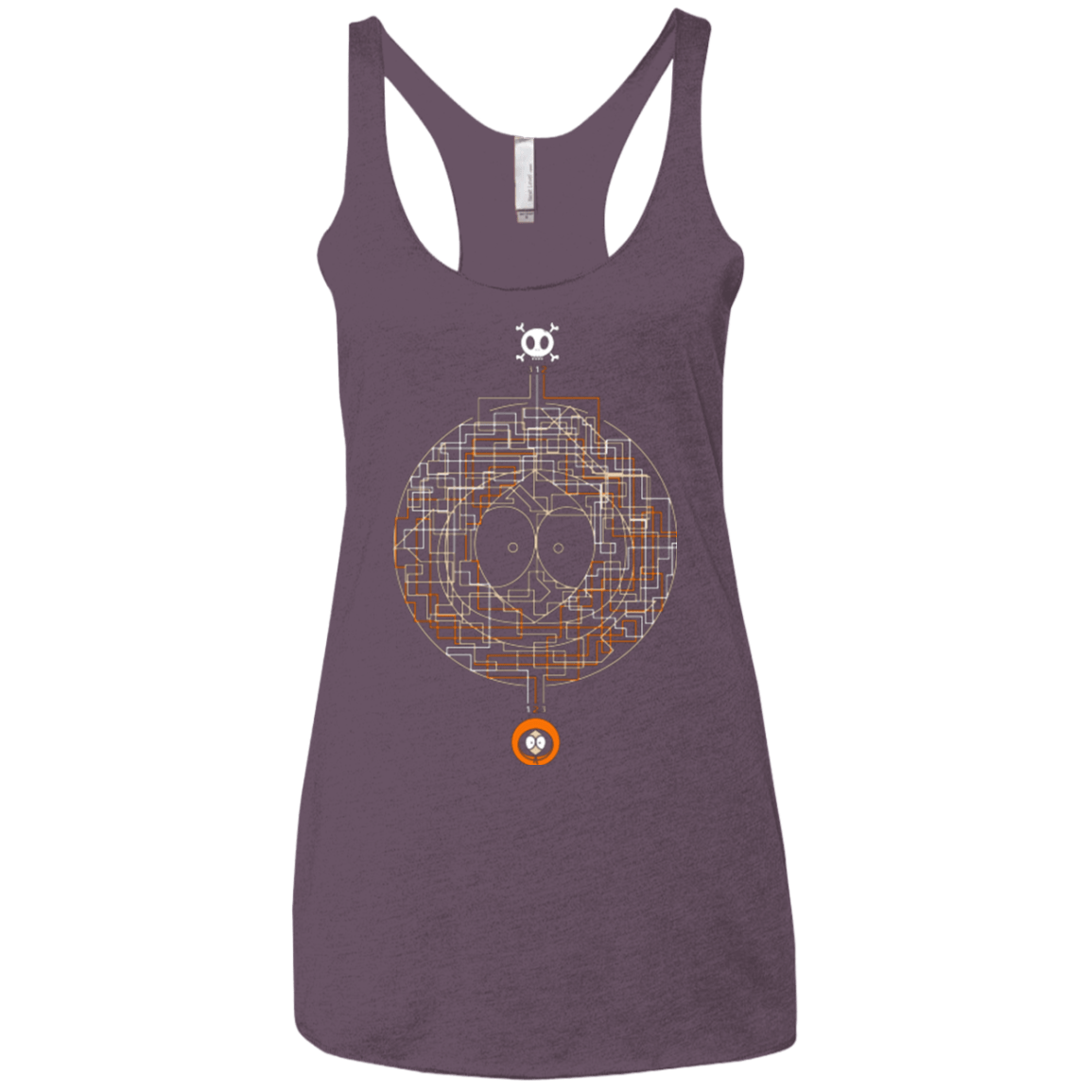 T-Shirts Vintage Purple / X-Small LABYRINTH OF DEATH Women's Triblend Racerback Tank