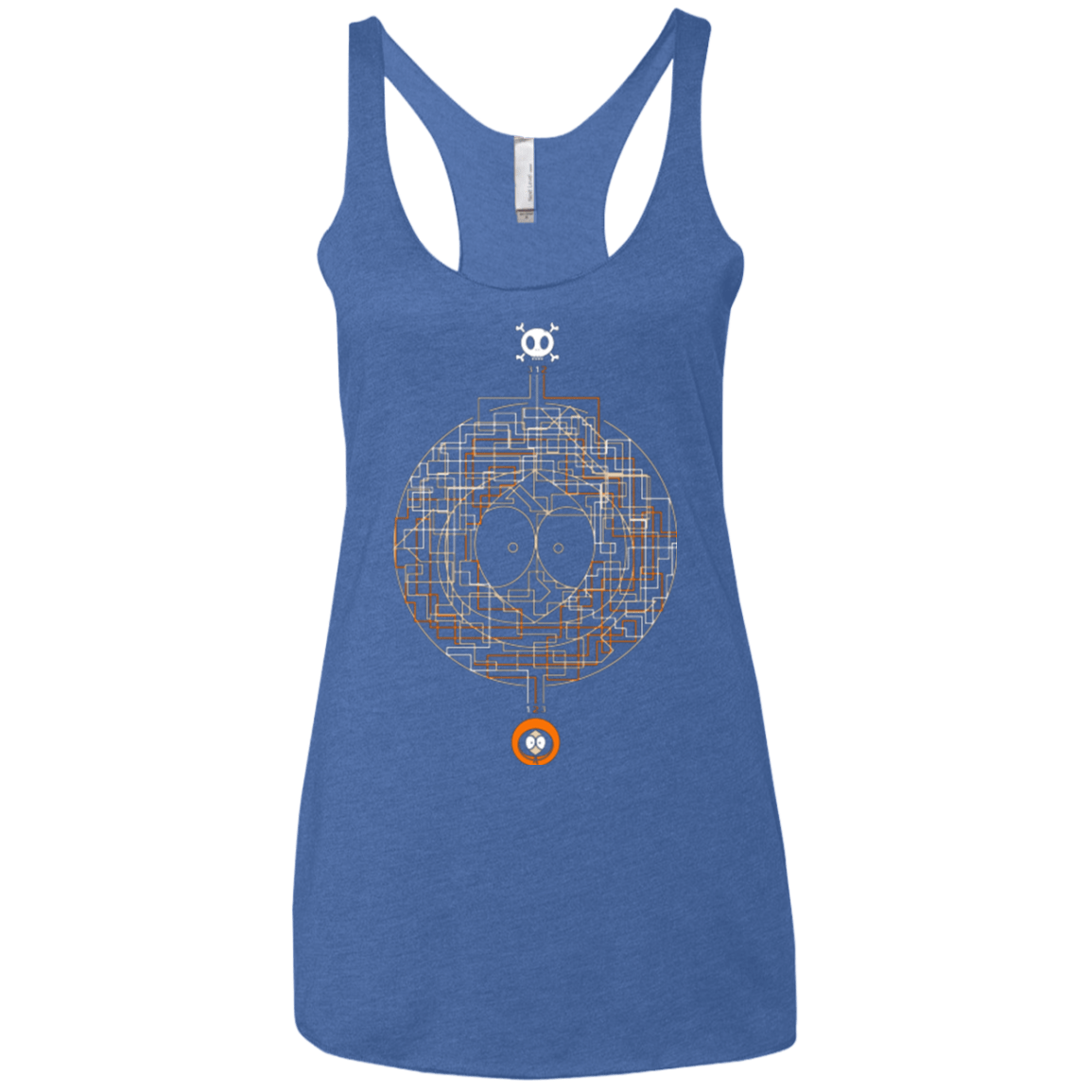 T-Shirts Vintage Royal / X-Small LABYRINTH OF DEATH Women's Triblend Racerback Tank