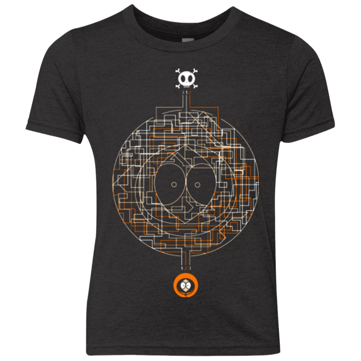 T-Shirts Vintage Black / YXS LABYRINTH OF DEATH Youth Triblend T-Shirt