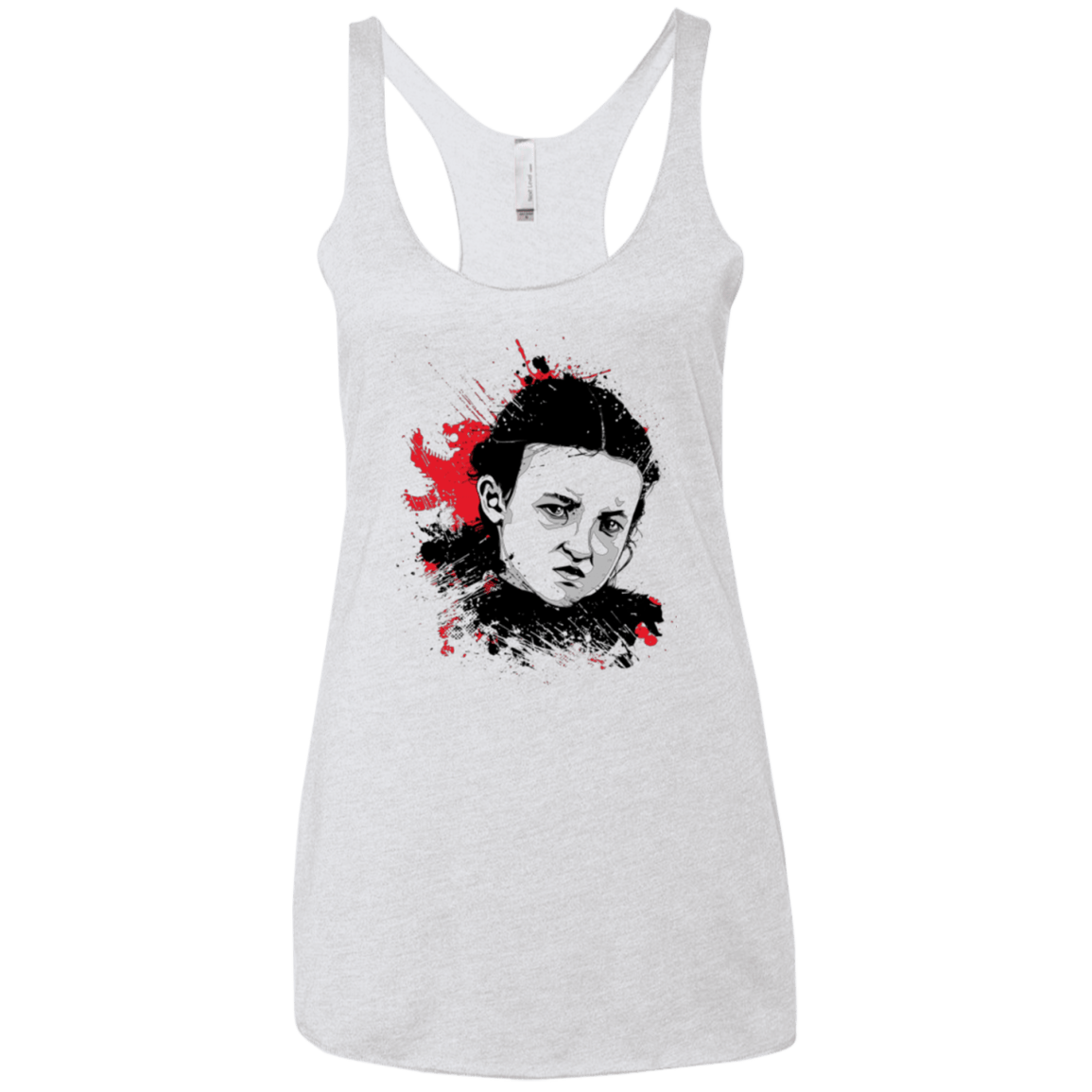 T-Shirts Heather White / X-Small LADY MORMONT Women's Triblend Racerback Tank