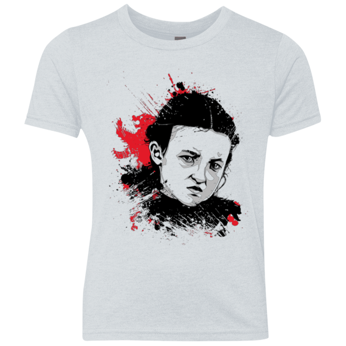 T-Shirts Heather White / YXS LADY MORMONT Youth Triblend T-Shirt