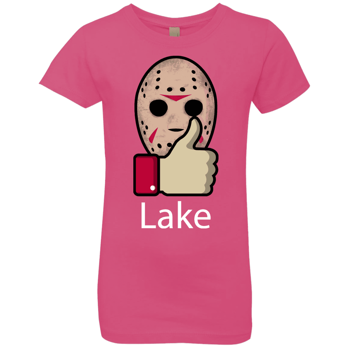 T-Shirts Hot Pink / YXS Lake Girls Premium T-Shirt