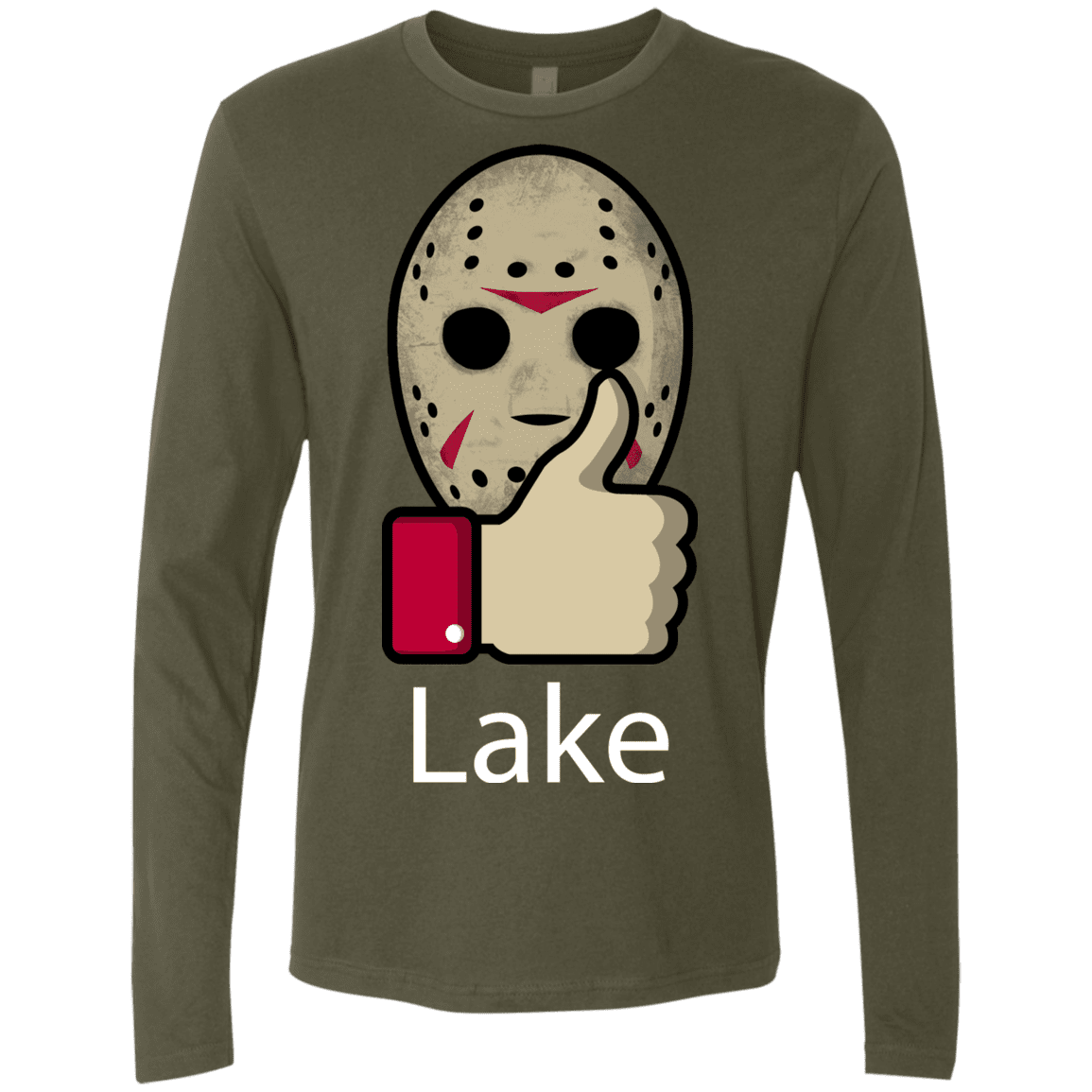 T-Shirts Military Green / S Lake Men's Premium Long Sleeve