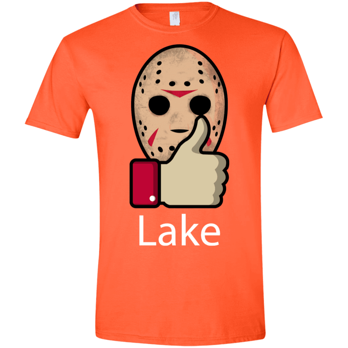 T-Shirts Orange / S Lake Men's Semi-Fitted Softstyle