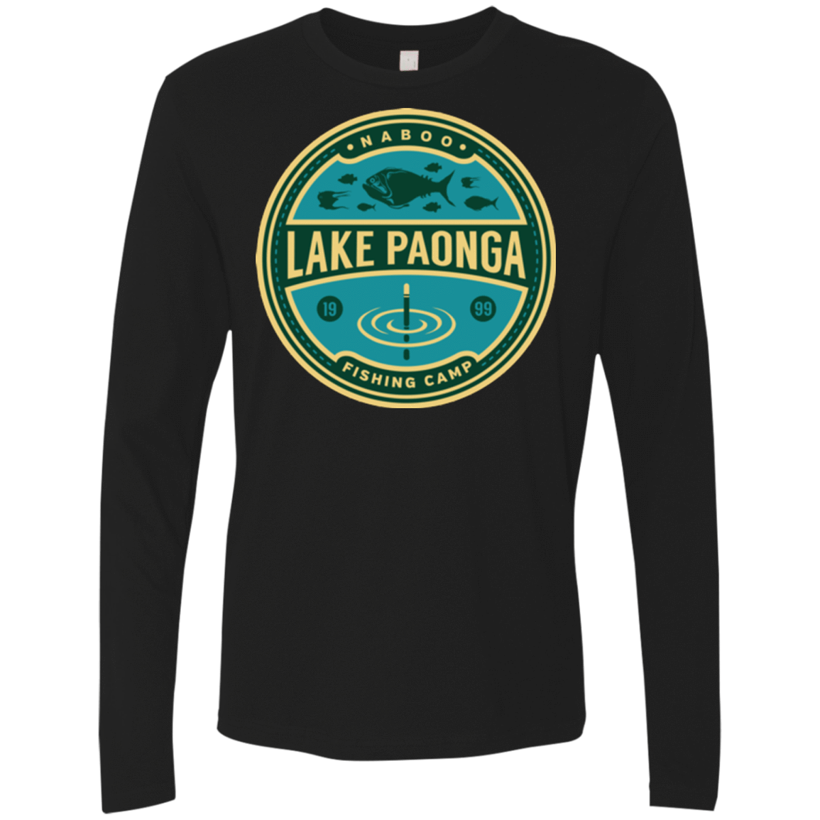 T-Shirts Black / Small Lake Paonga Fishing Camp Men's Premium Long Sleeve