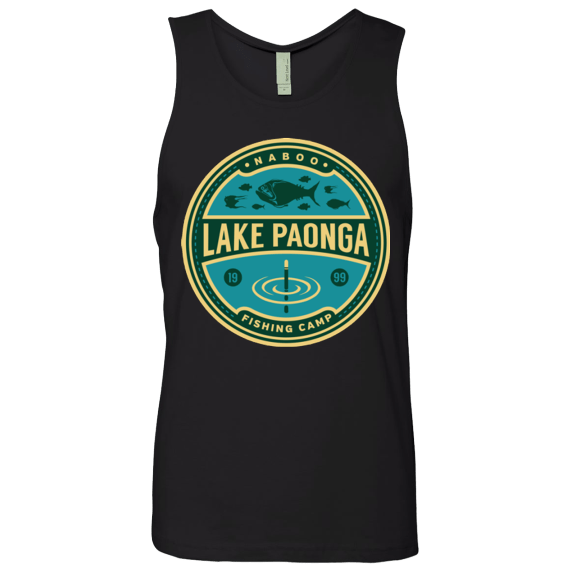 T-Shirts Black / Small Lake Paonga Fishing Camp Men's Premium Tank Top