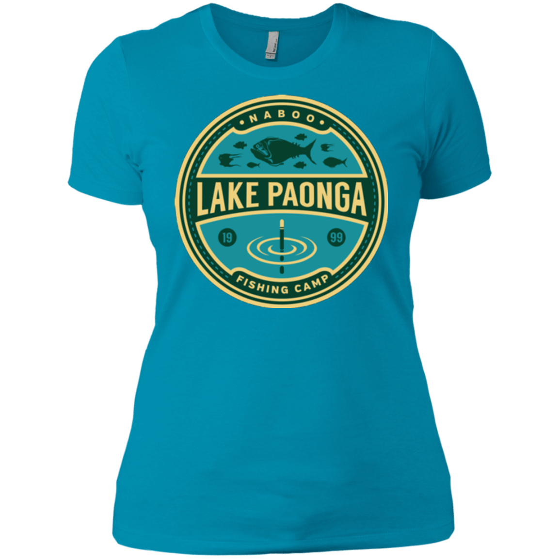 T-Shirts Turquoise / X-Small Lake Paonga Fishing Camp Women's Premium T-Shirt