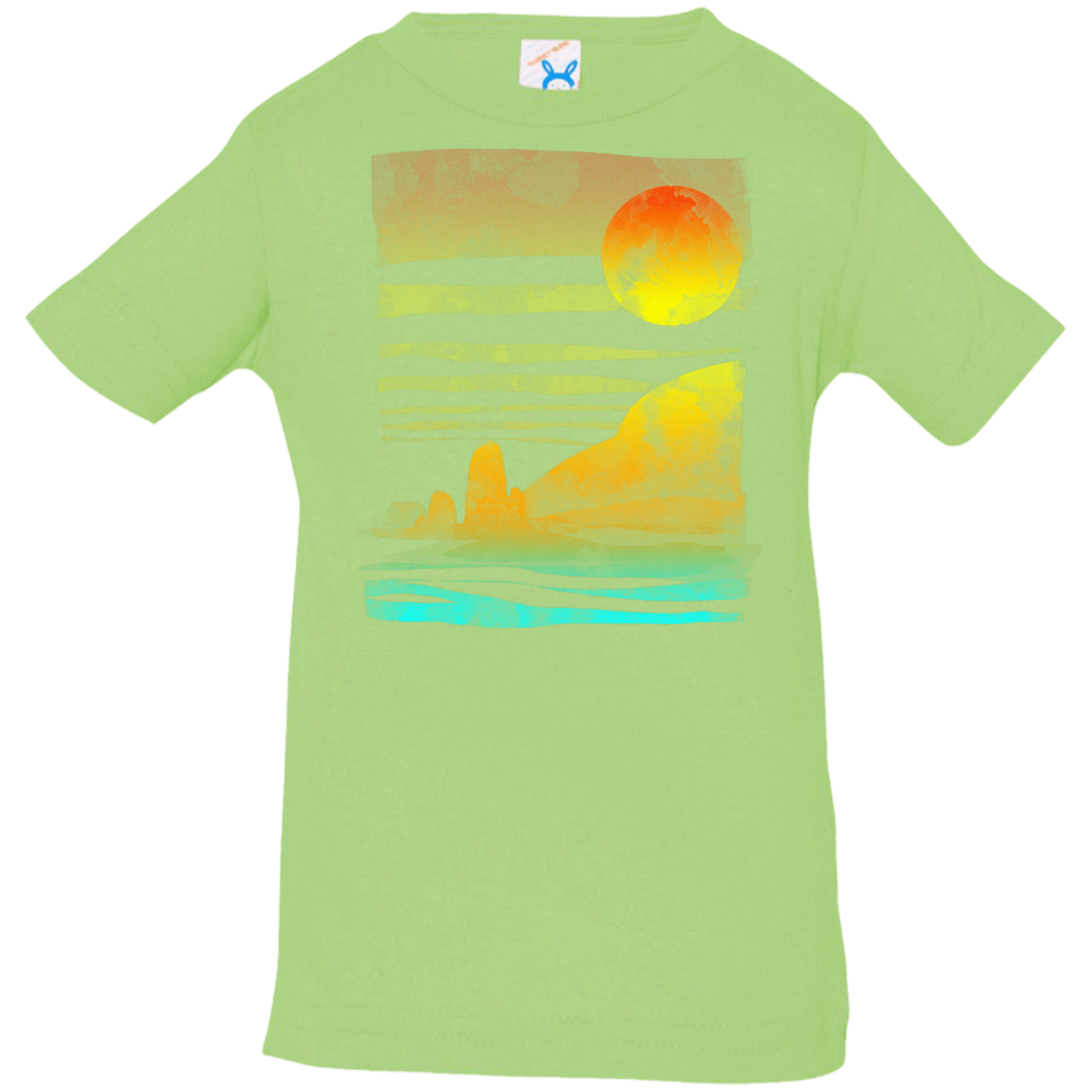 T-Shirts Key Lime / 6 Months Landscape Painted With Tea Infant Premium T-Shirt