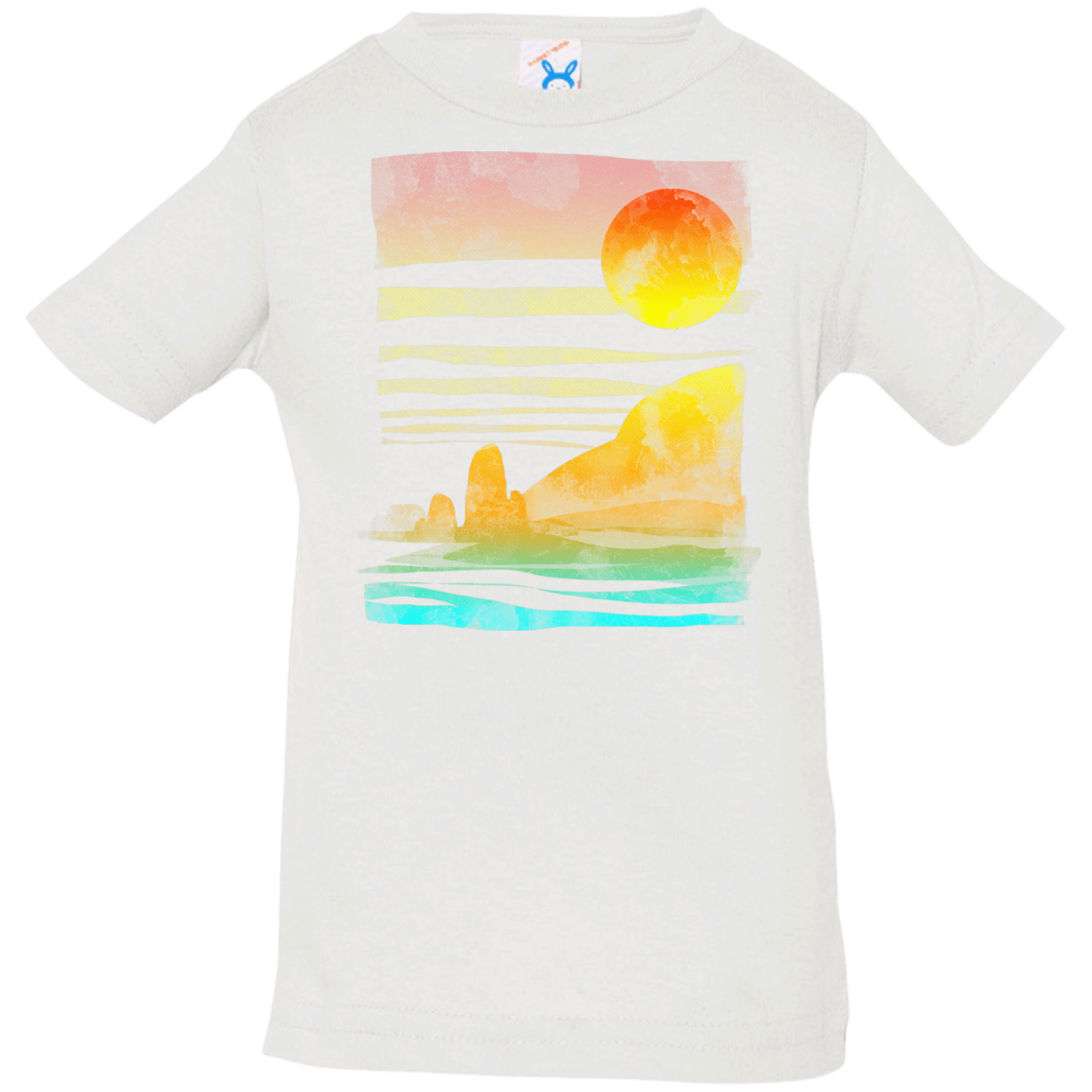 T-Shirts White / 6 Months Landscape Painted With Tea Infant Premium T-Shirt