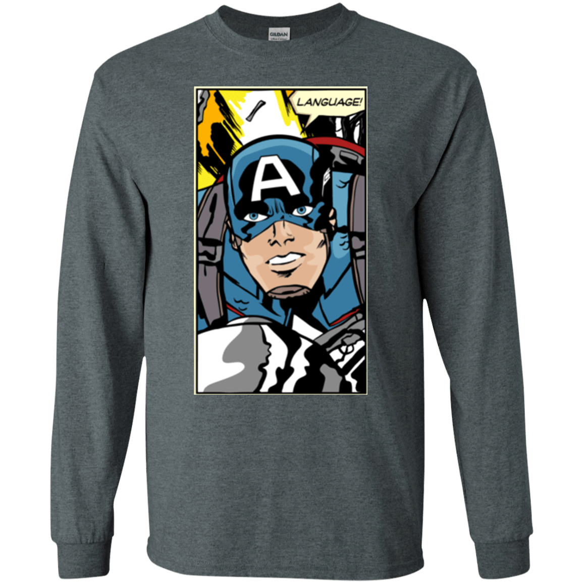 T-Shirts Dark Heather / S Language Men's Long Sleeve T-Shirt