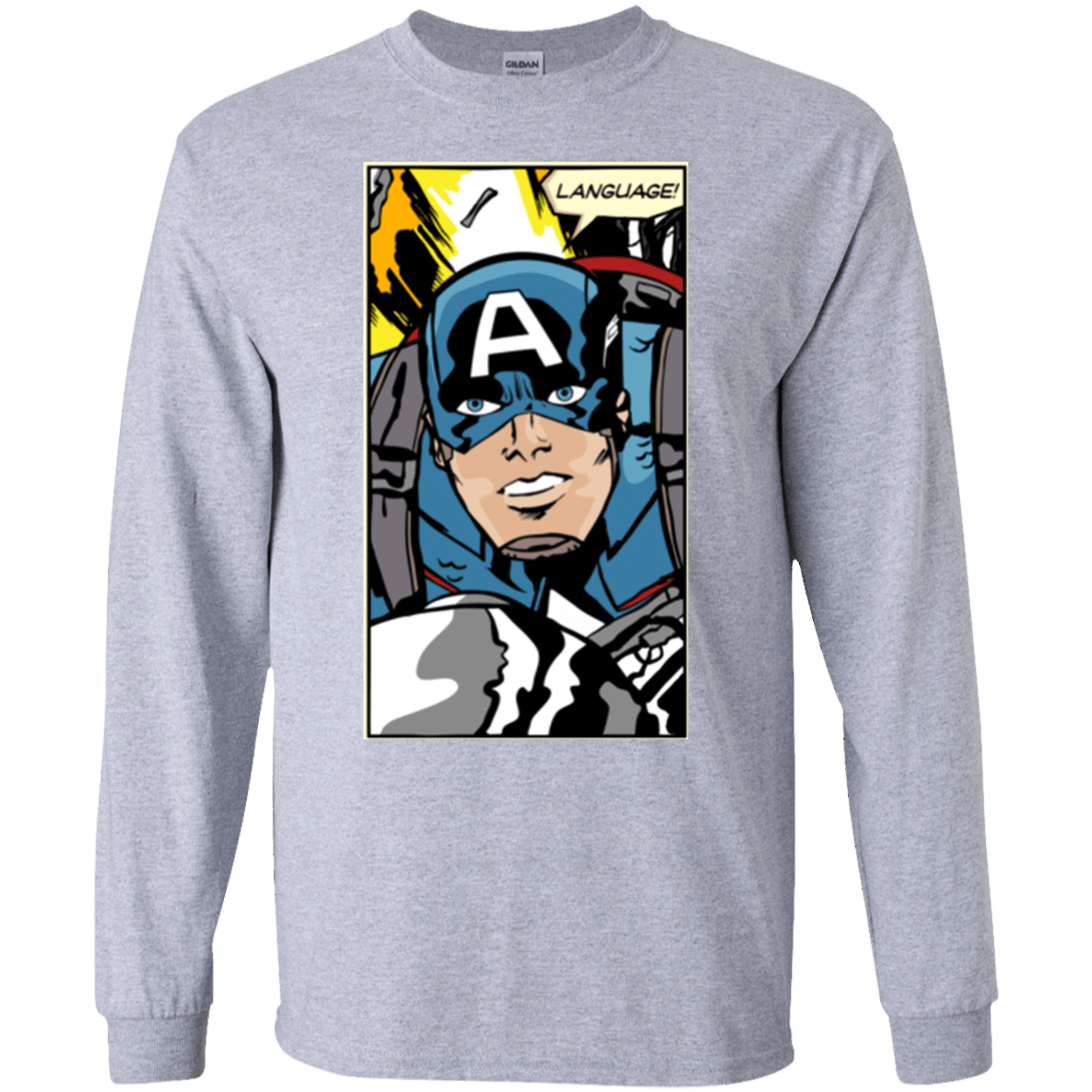 T-Shirts Sport Grey / S Language Men's Long Sleeve T-Shirt