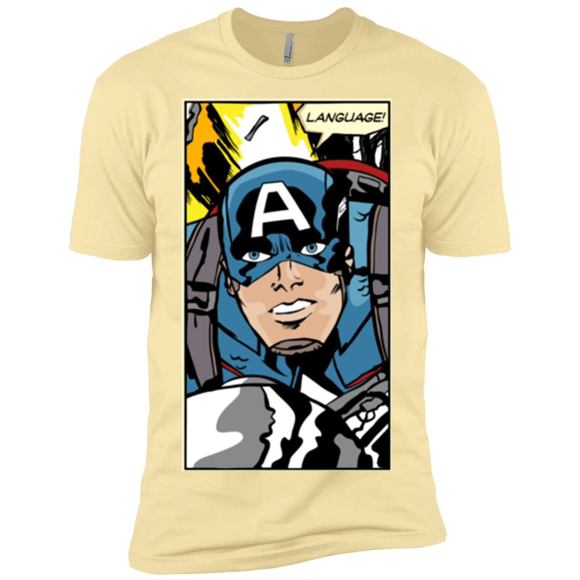 T-Shirts Banana Cream / X-Small Language Men's Premium T-Shirt