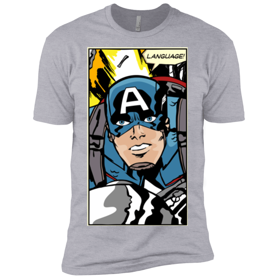 T-Shirts Heather Grey / X-Small Language Men's Premium T-Shirt