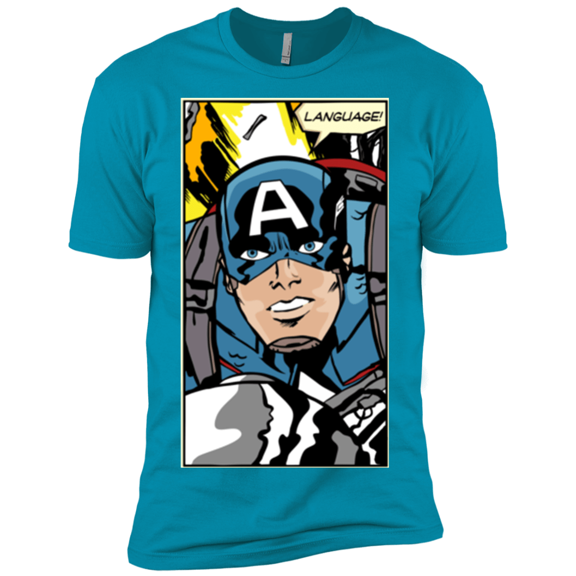 T-Shirts Turquoise / X-Small Language Men's Premium T-Shirt