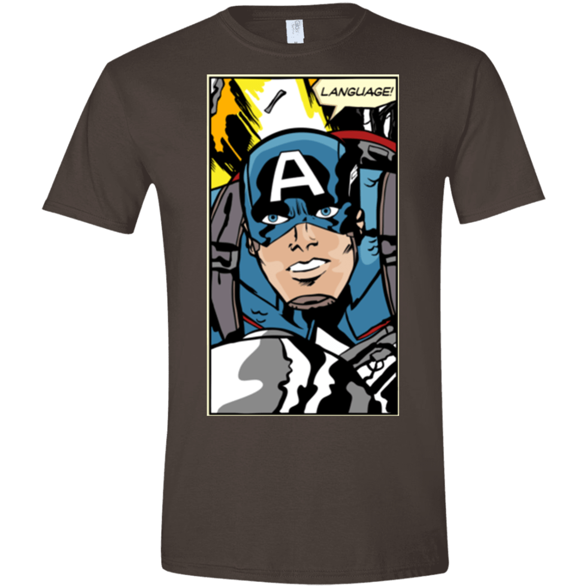 T-Shirts Dark Chocolate / S Language Men's Semi-Fitted Softstyle