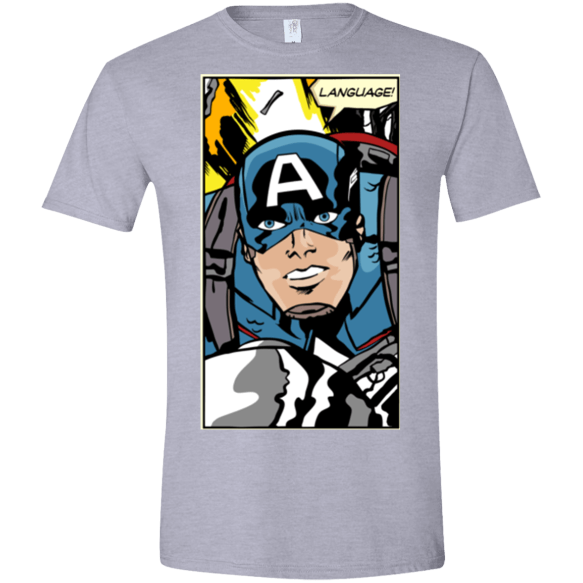 T-Shirts Sport Grey / X-Small Language Men's Semi-Fitted Softstyle