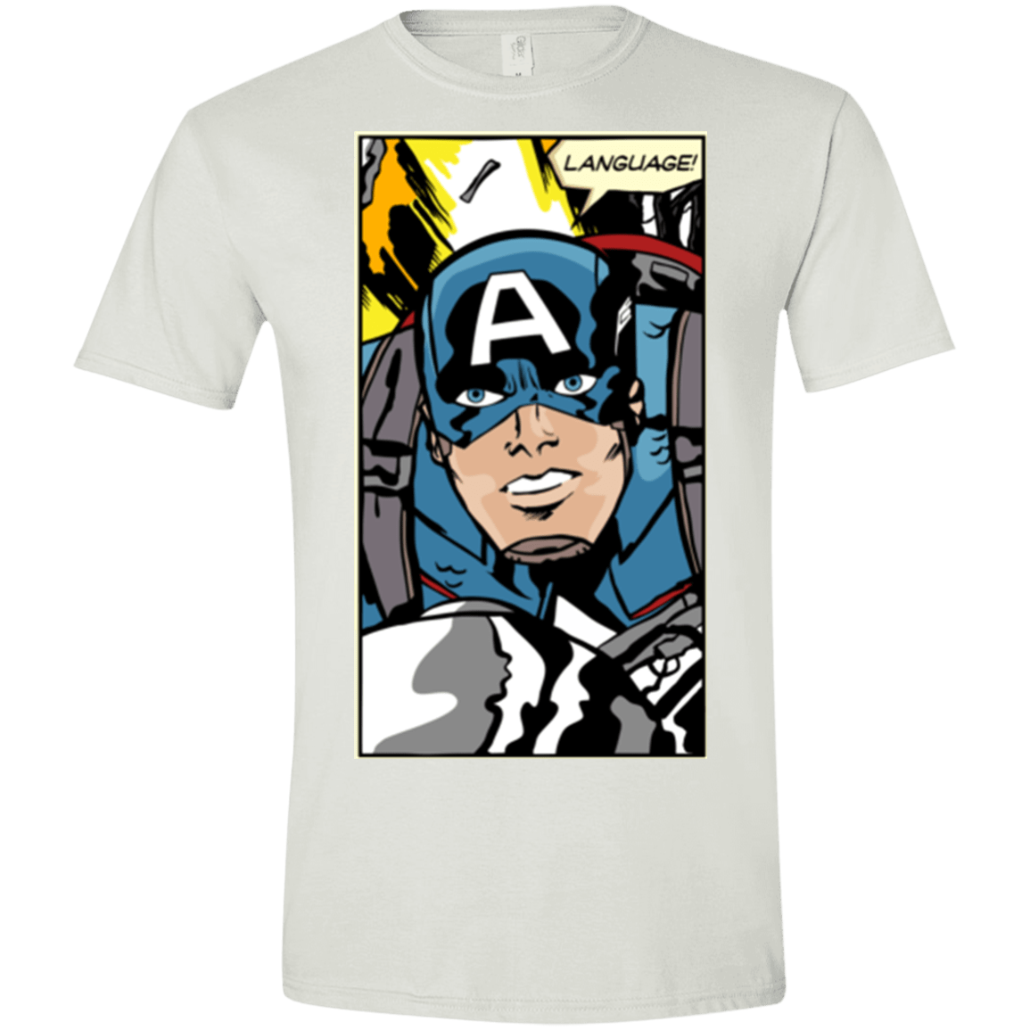 T-Shirts White / X-Small Language Men's Semi-Fitted Softstyle