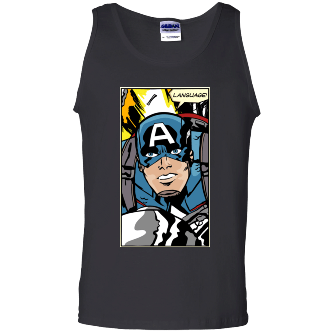 T-Shirts Black / S Language Men's Tank Top