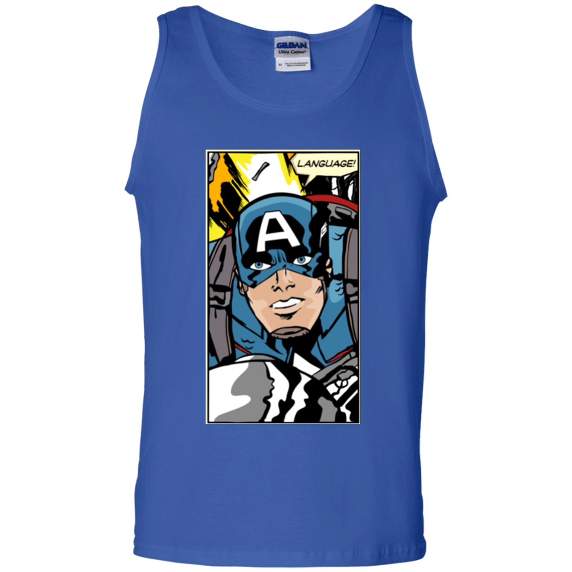 T-Shirts Royal / S Language Men's Tank Top