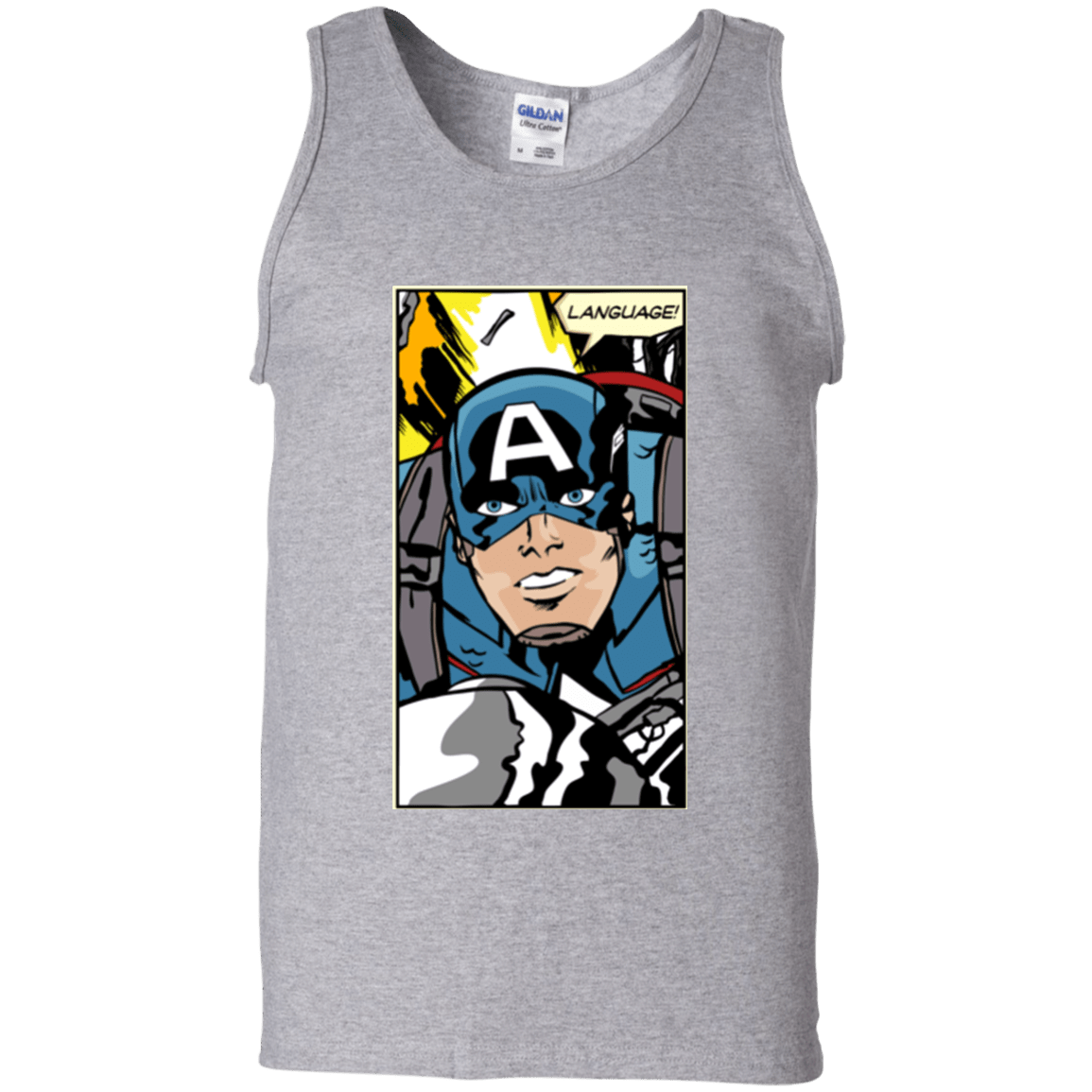 T-Shirts Sport Grey / S Language Men's Tank Top