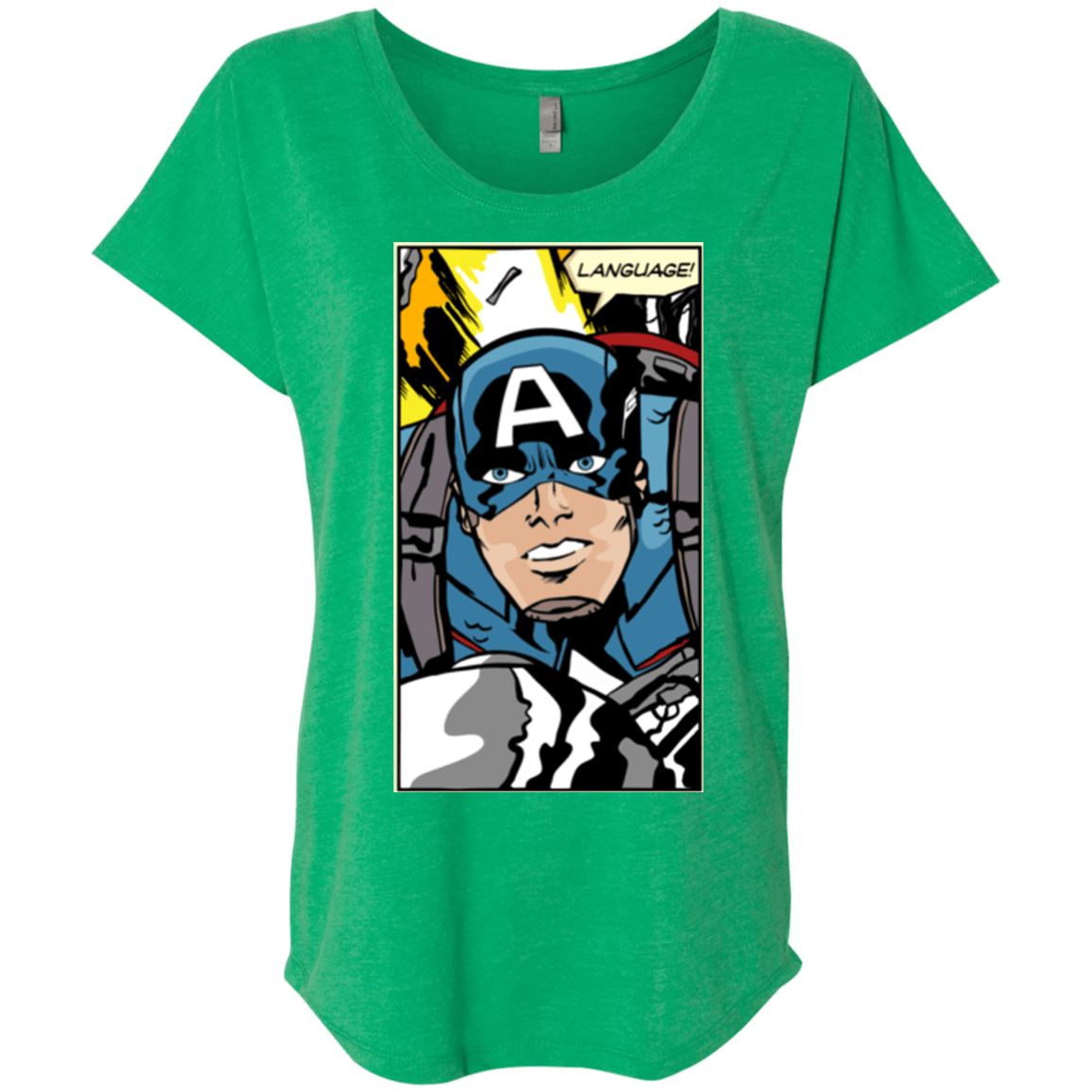 T-Shirts Envy / X-Small Language Triblend Dolman Sleeve