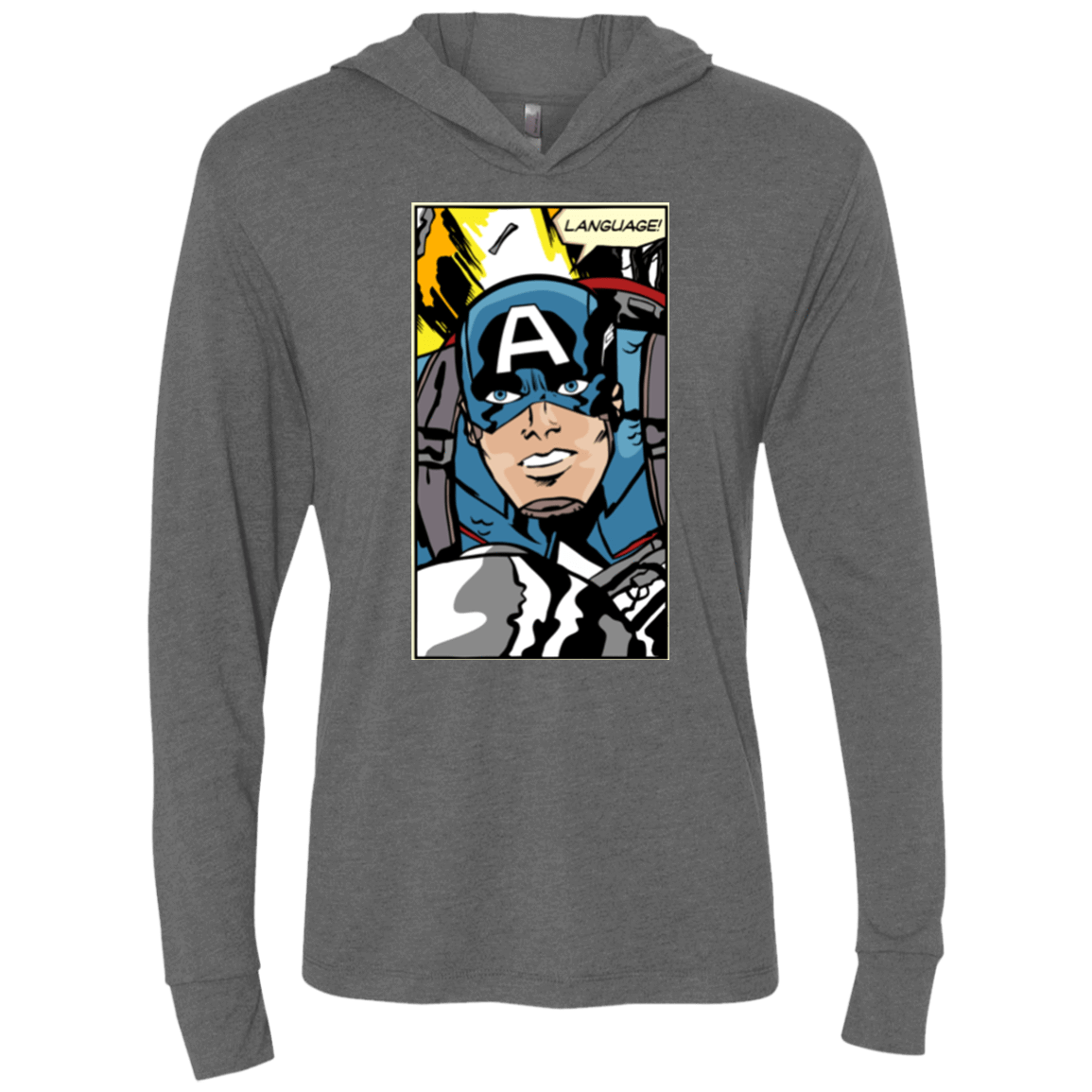 T-Shirts Premium Heather / X-Small Language Triblend Long Sleeve Hoodie Tee