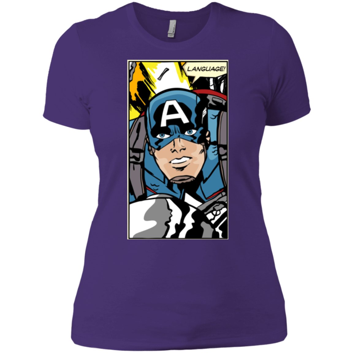 T-Shirts Purple Rush/ / X-Small Language Women's Premium T-Shirt