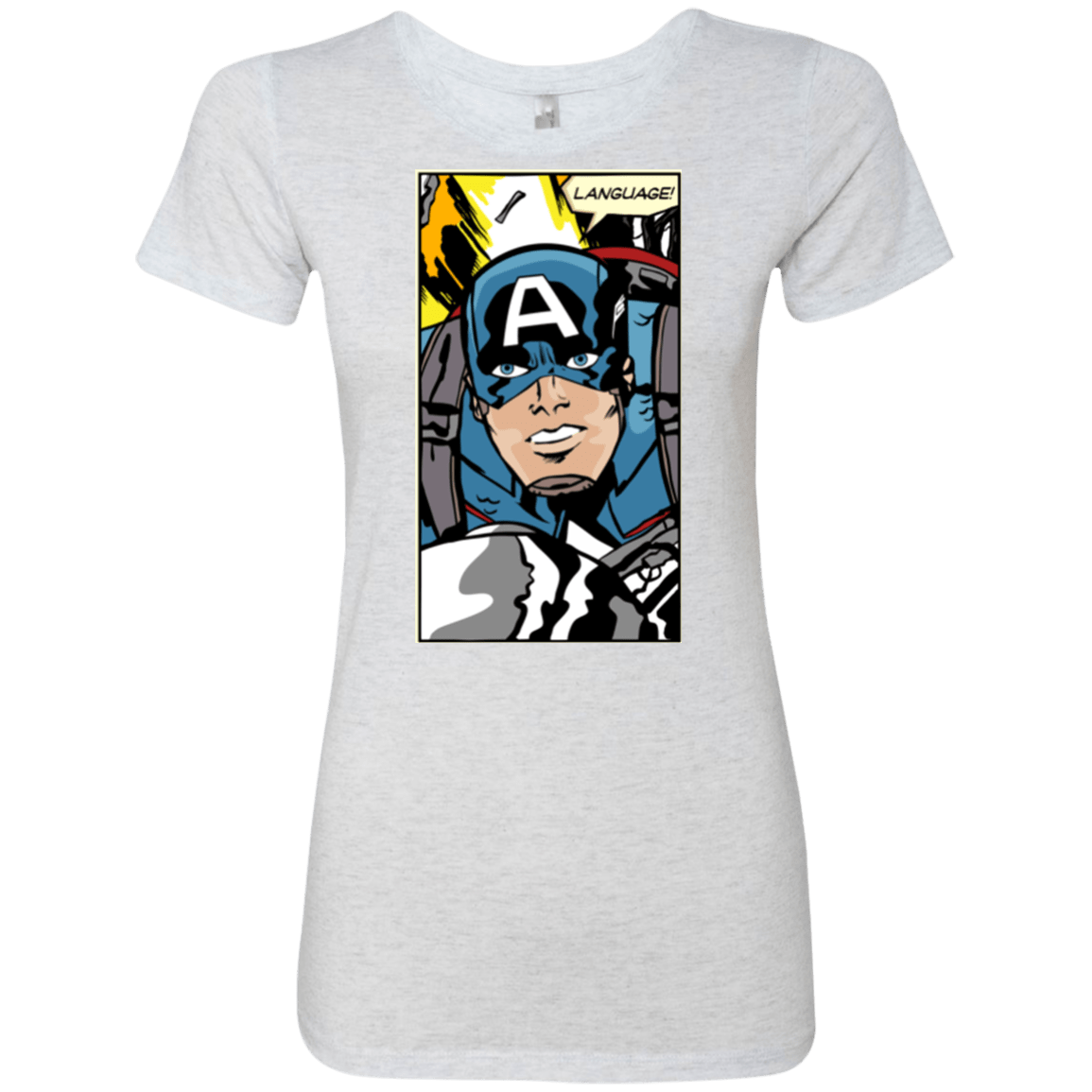 T-Shirts Heather White / S Language Women's Triblend T-Shirt