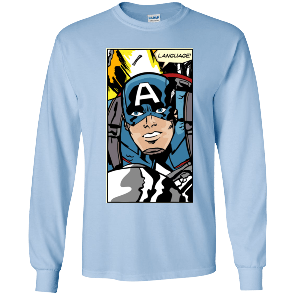 T-Shirts Light Blue / YS Language Youth Long Sleeve T-Shirt