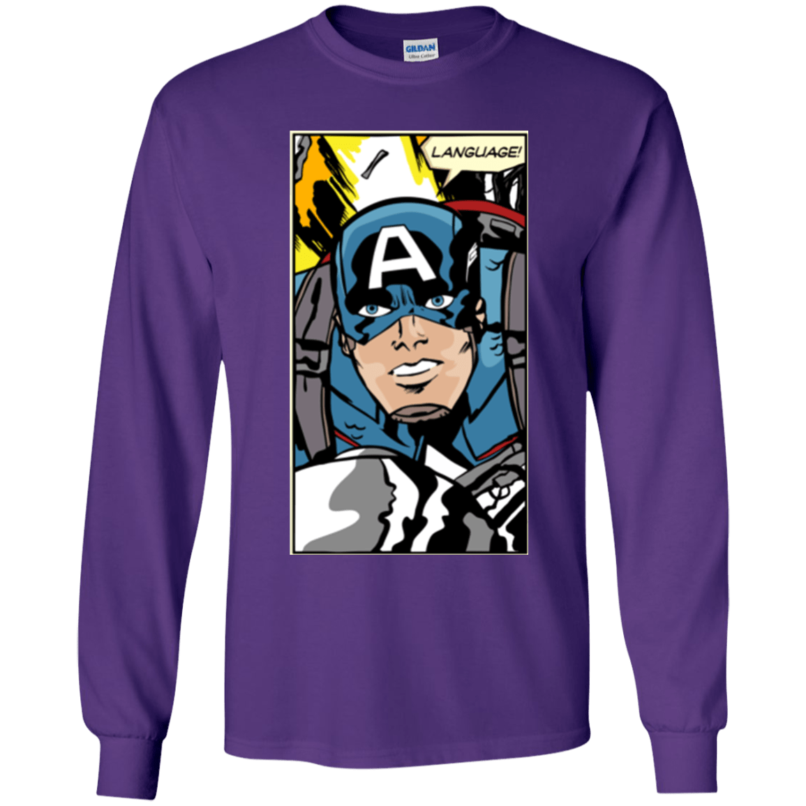 T-Shirts Purple / YS Language Youth Long Sleeve T-Shirt