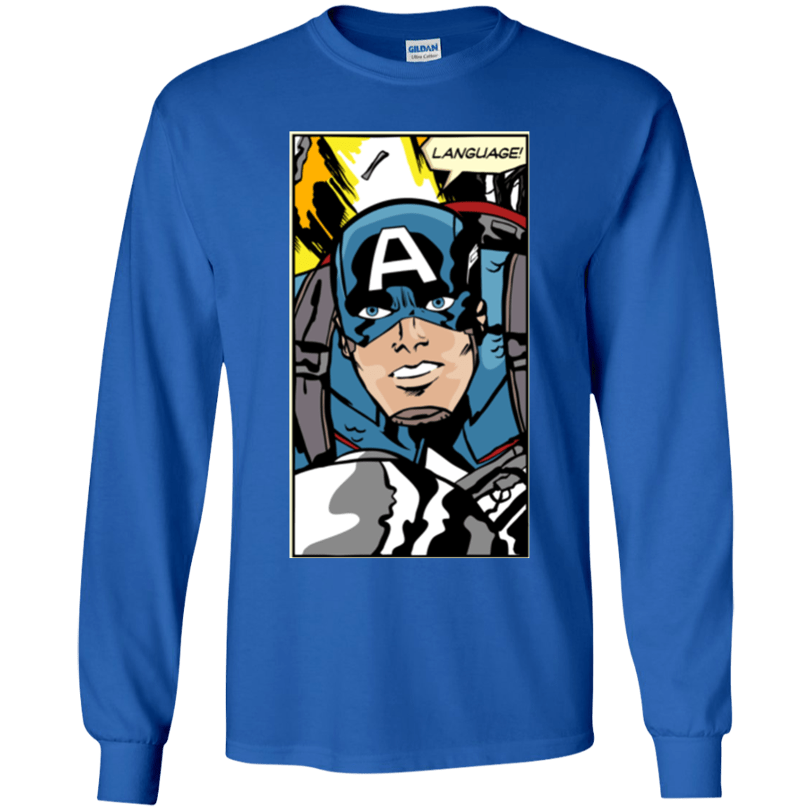 T-Shirts Royal / YS Language Youth Long Sleeve T-Shirt