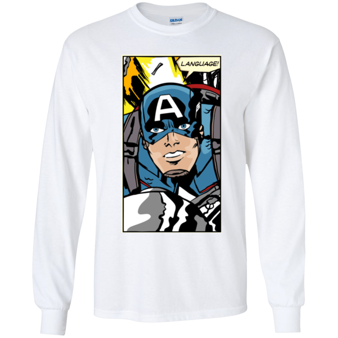 T-Shirts White / YS Language Youth Long Sleeve T-Shirt