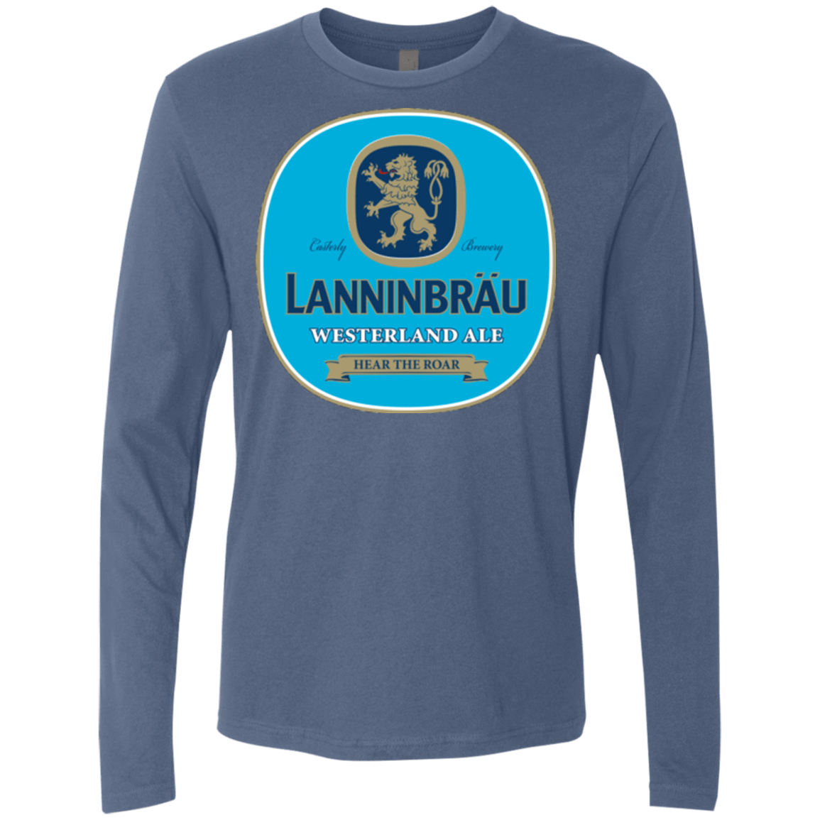 T-Shirts Indigo / Small Lanninbrau Men's Premium Long Sleeve