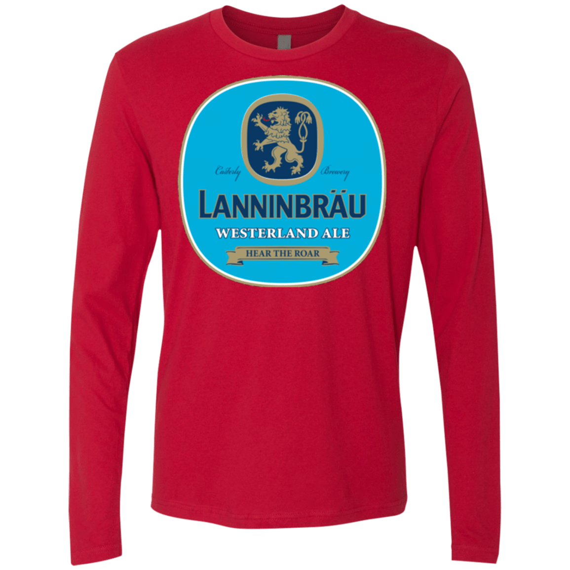T-Shirts Red / Small Lanninbrau Men's Premium Long Sleeve