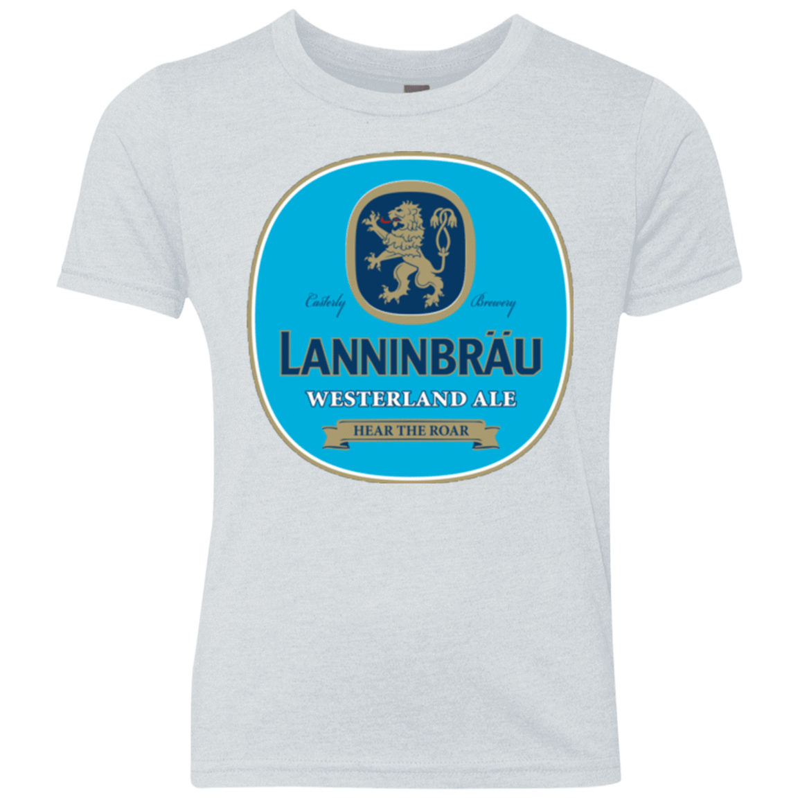 T-Shirts Heather White / YXS Lanninbrau Youth Triblend T-Shirt