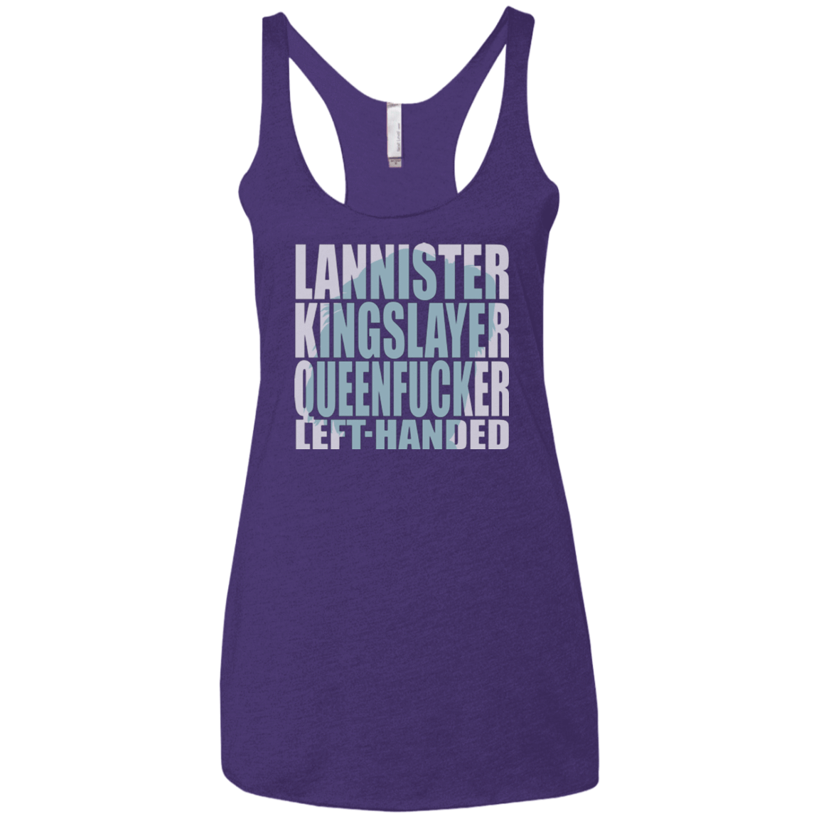T-Shirts Purple / X-Small Lannister Left Handed Women's Triblend Racerback Tank