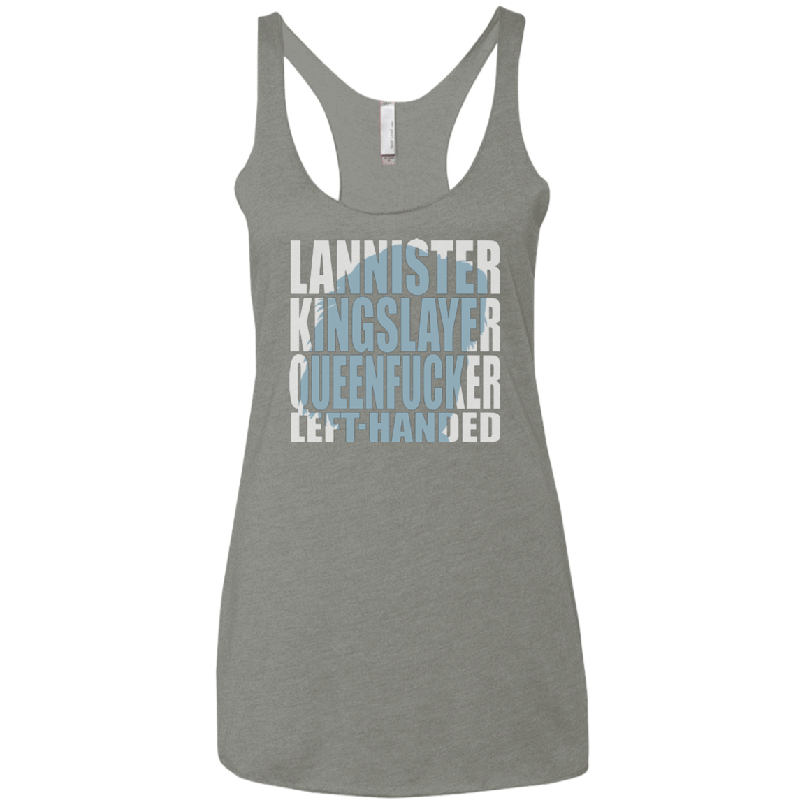 T-Shirts Venetian Grey / X-Small Lannister Left Handed Women's Triblend Racerback Tank
