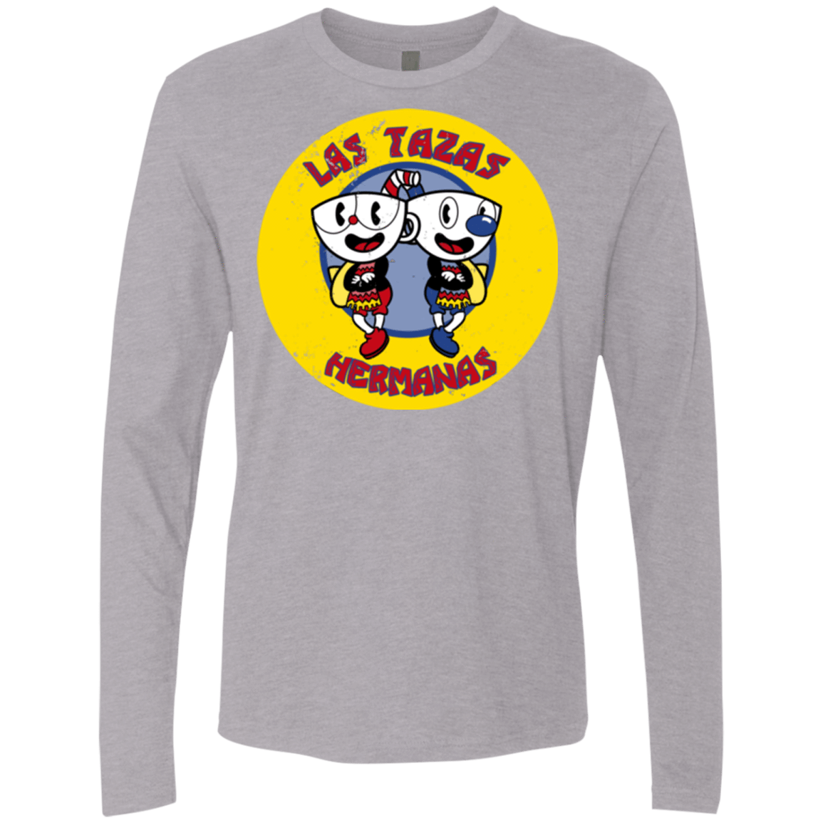 T-Shirts Heather Grey / Small las tazas hermanas Men's Premium Long Sleeve