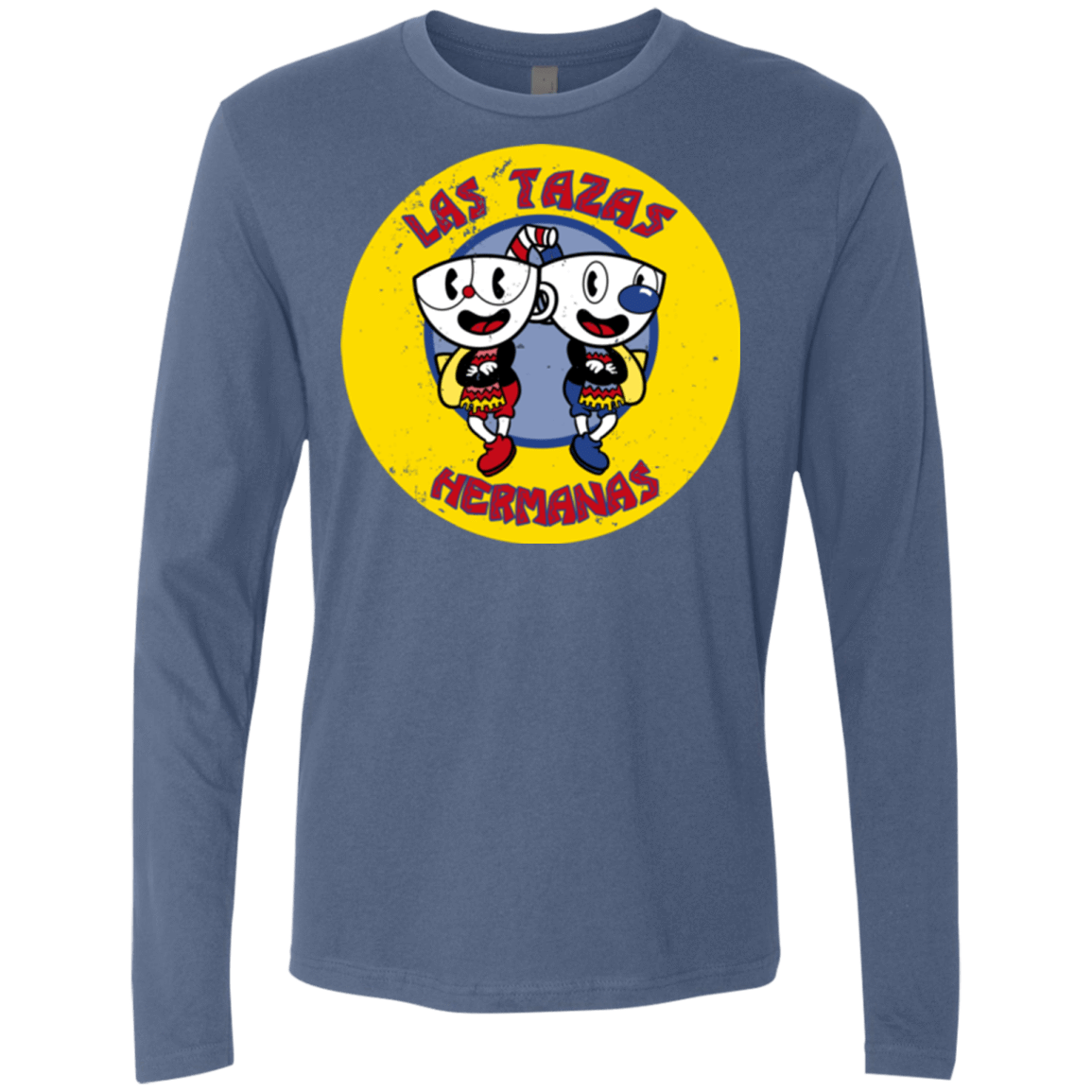 T-Shirts Indigo / Small las tazas hermanas Men's Premium Long Sleeve