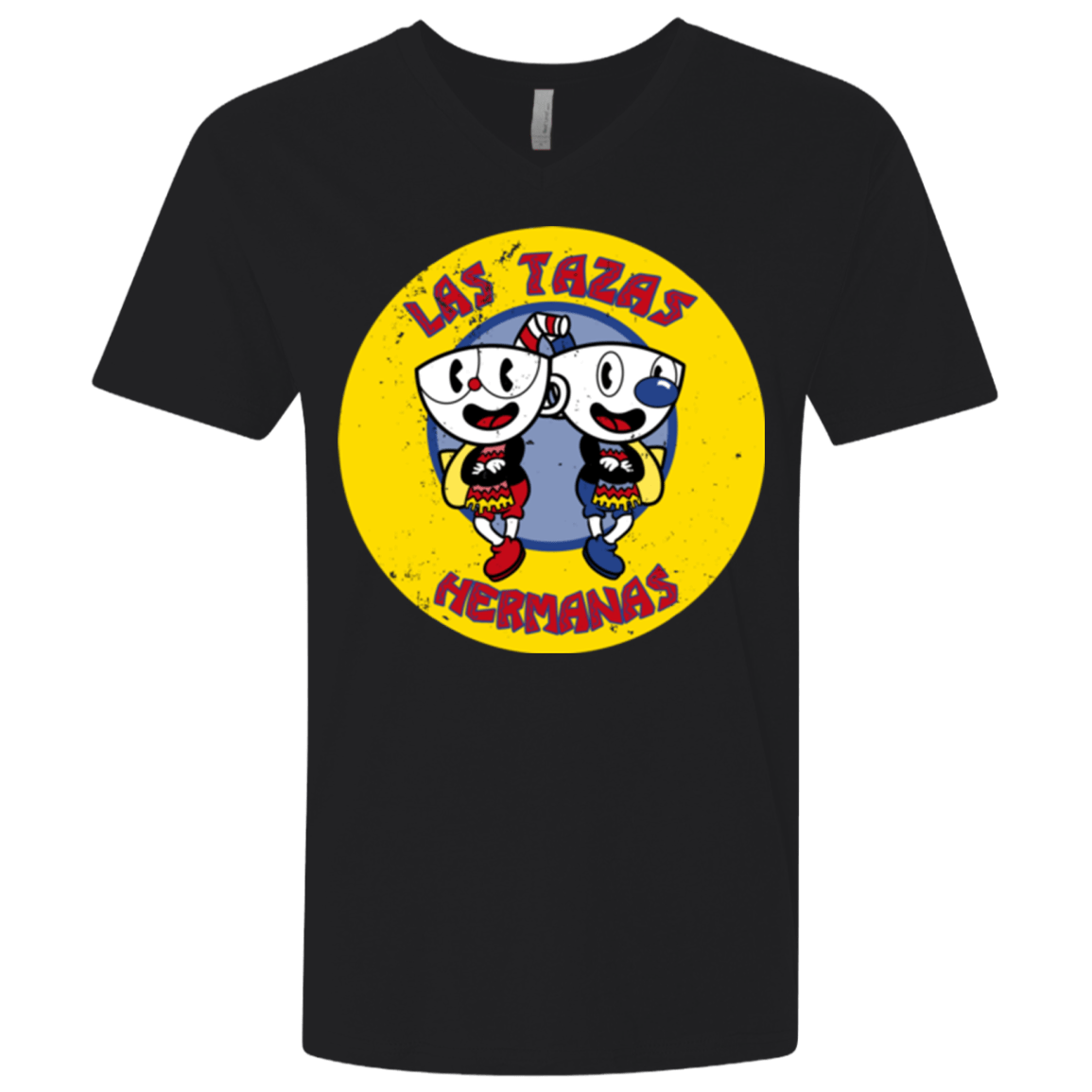 T-Shirts Black / X-Small las tazas hermanas Men's Premium V-Neck